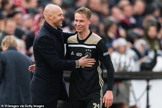 De Jong and Ten Hag have a close relationship after working together at Dutch giants Ajax