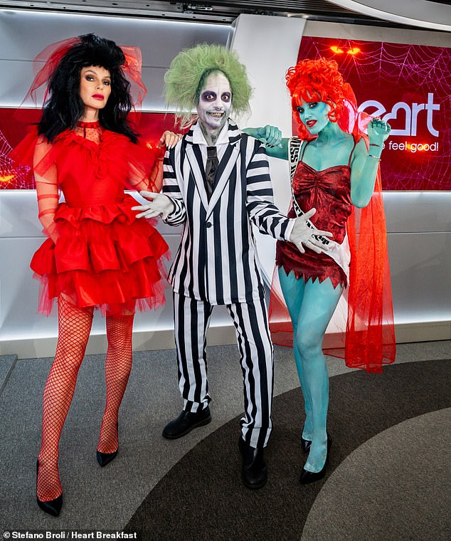 The hilarious stunt comes after Amanda Holden, JK and Ashley dressed up as characters from the classic 1989 film Beetlejuice on Friday