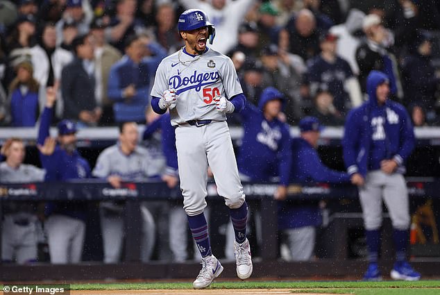 Betts was seen yelling at fans after the incident during Game 4 of the World Series