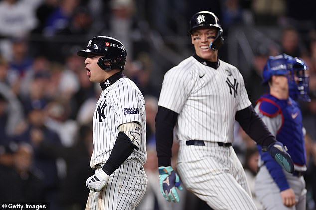 Aaron Judge and New York won their first World Series game against the Dodgers on Tuesday