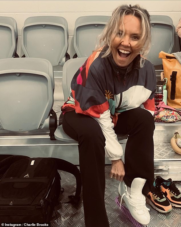 The Dancing On Ice 2025 line-up has put on skates for the first time, with Charlie Brooks among the stars kicking off training at ice rinks across the UK this week