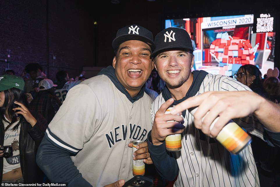 At Billy's after the game, fans laughed and cheered after the Yankees pulled a game back over the always impressive Dodgers