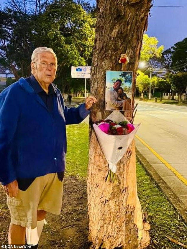 Charlotte's grandfather, Bill, pictured at the memorial