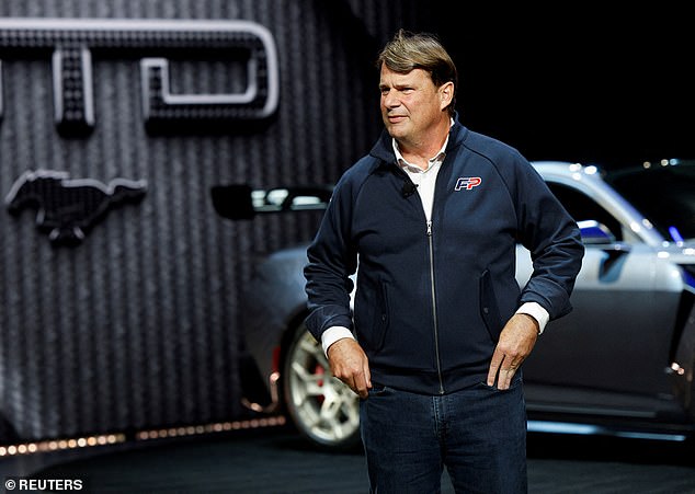 Farley at the North American International Auto Show press day in Detroit, Michigan (photo)