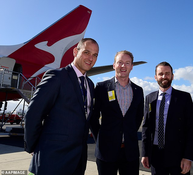 Mr Parker's (pictured right) role at Qantas, where he managed government relations, overlapped with Mr Albanese's time as Transport Minister