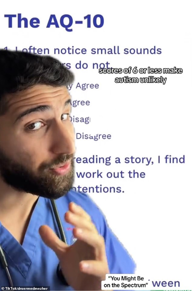 In the video he reveals that symptoms such as finding it difficult to communicate, taking longer to process information or doing things repeatedly could all mean you have autistic traits.