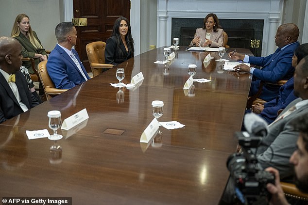 Kardashian attended an event on April 25 to discuss criminal justice reform