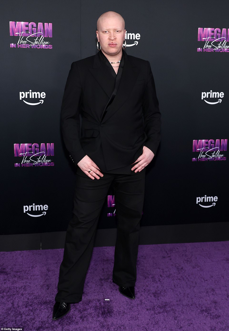 Model Shaun Ross took over the red carpet