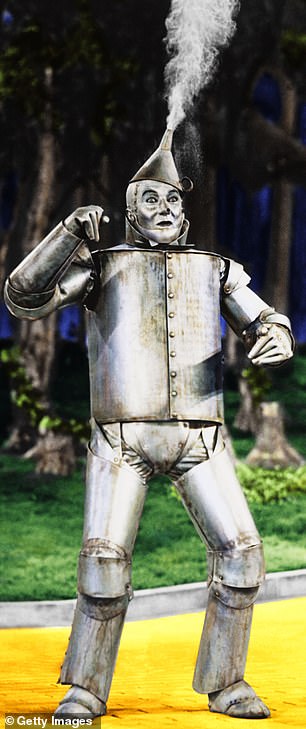 The Tin Man, played by Jack Haley, in the original 1939 film