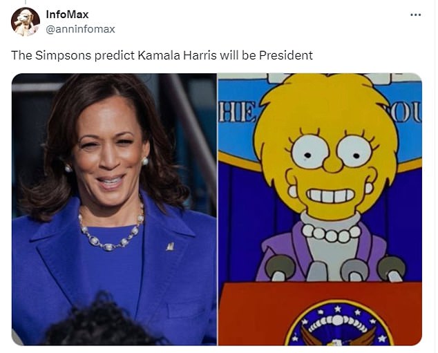 1730364247 571 Has The Simpsons predicted wholl win next weeks presidential election