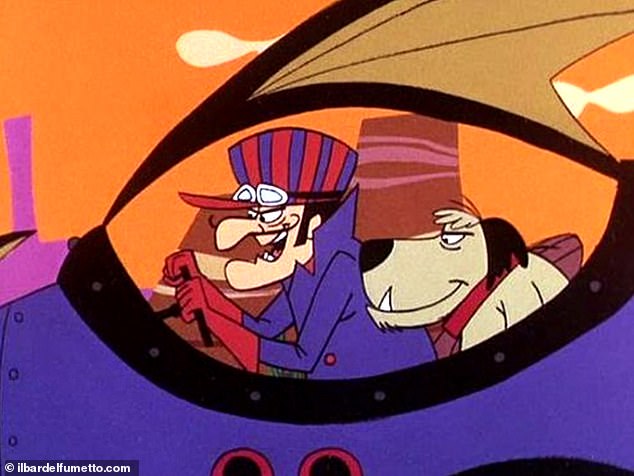 Damon Hill compared Verstappen to the iconic Wacky Races character from the 1960s (photo left)