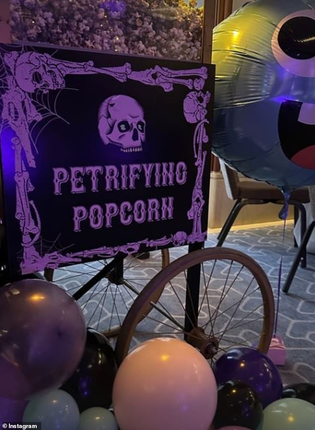 The girls were also pranked or treated to a terrifying popcorn cart