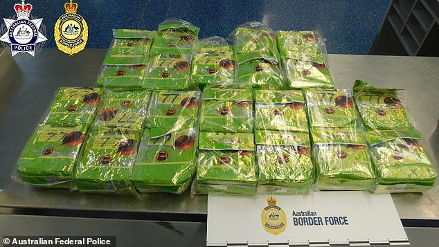 A NSW woman, 21, and a New Zealand woman, 23, are believed to have arrived in Sydney from Singapore on Monday with 52 packets of white powder labeled Chinese tea in their luggage.