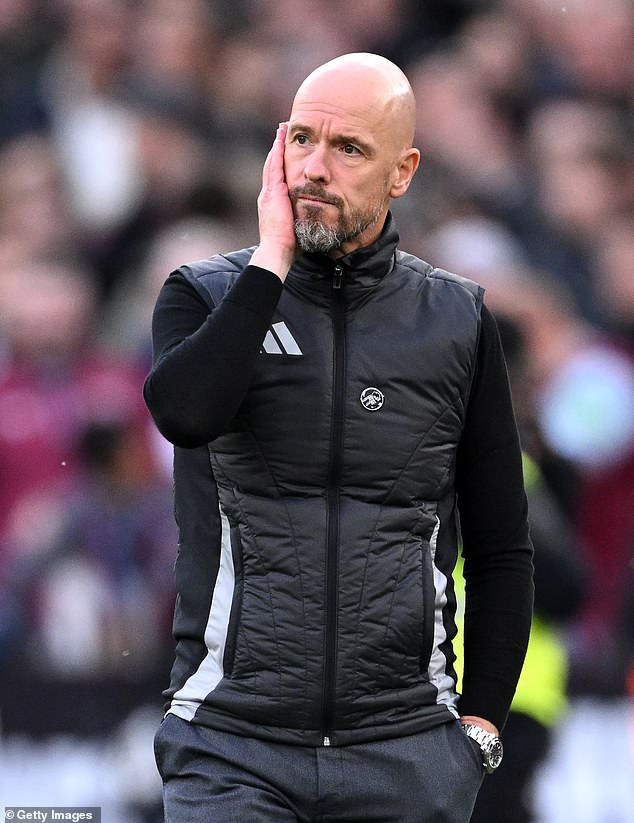 Ten Hag left his post at United 14th in the Premier League