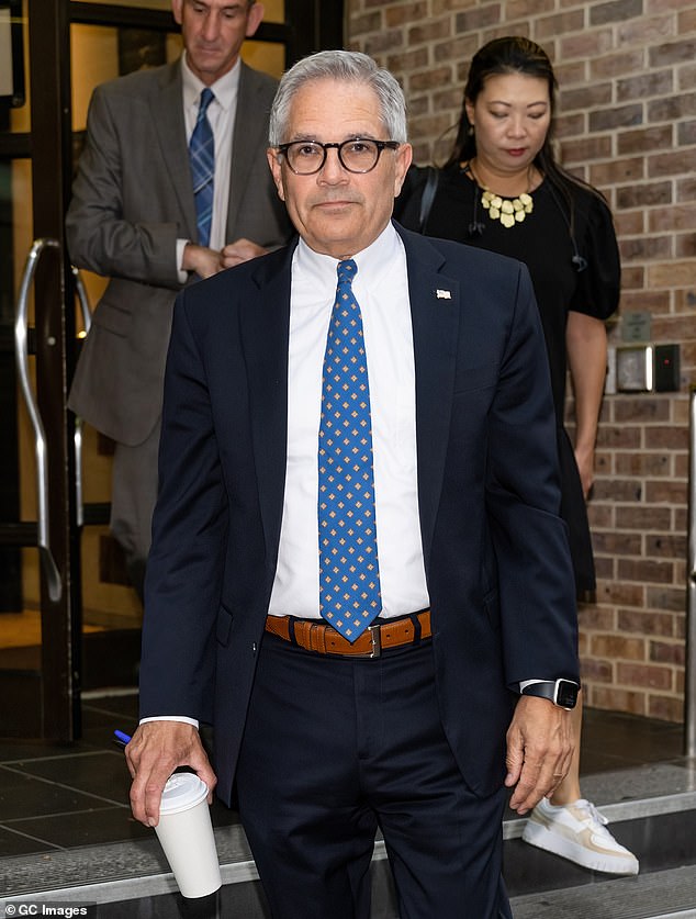 Philadelphia DA Larry Krasner, seen outside Fox 29 Studios in Philadelphia, sued Musk for violating lottery and election laws