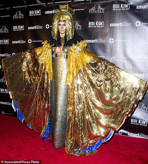 As Cleopatra, she attends her Haunted Holiday Party to benefit Superstorm Sandy relief efforts in New York on Saturday, December 1, 2012