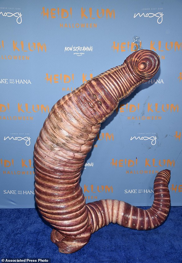 In 2022, Klum dressed up as a worm