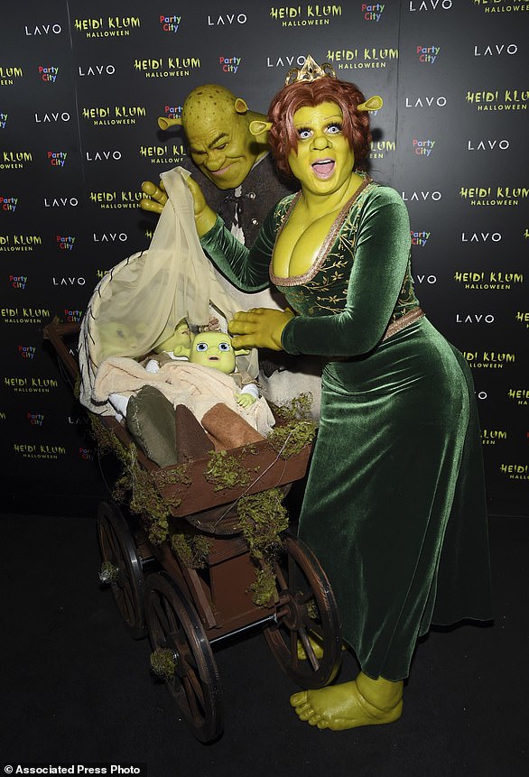 In 2018, she was Princess Fiona and Tom Kaulitz dressed as Shrek