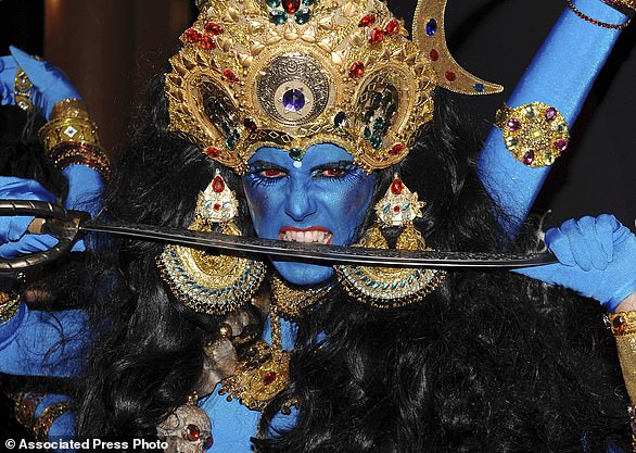 In 2008 she was Kali, the Hindu goddess of death and time