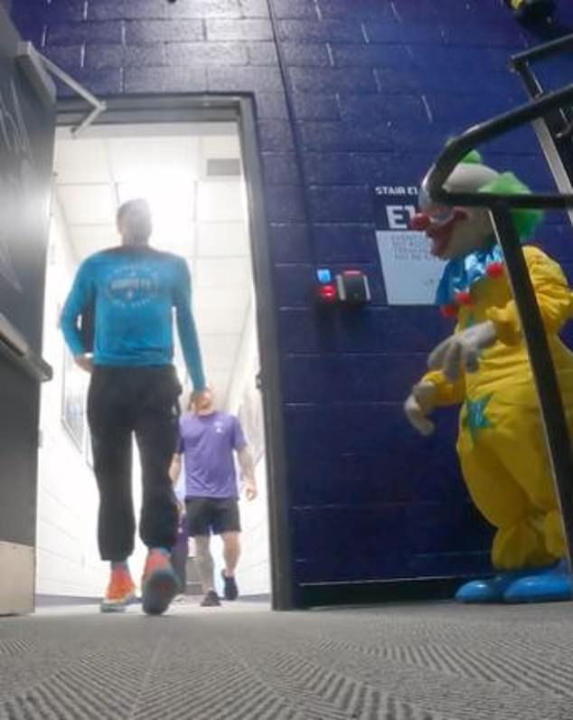 As part of the sport's Halloween celebrations on Thursday, LaMelo Ball was scared by a clown