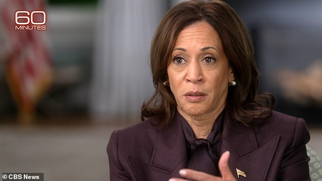 Kamala Harris' interview with CBS' 60 Minutes airs Monday nights at 8:00 PM ET