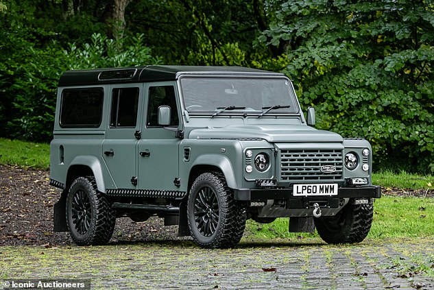 A unique Defender 110, used at Ritchie's estate and for premieres in London, will go under the hammer in early November and is expected to fetch £85,000.