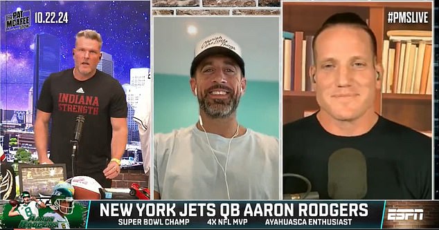 Aaron Rodgers has come under fire again for his appearances on The Pat McAfee Show