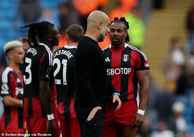 Fulham winger Adama Traore revealed what Manchester City boss Pep Guardiola said to him