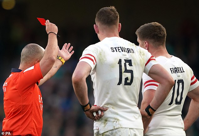 Referees can choose a permanent red card for foul play or a twenty-minute sanction