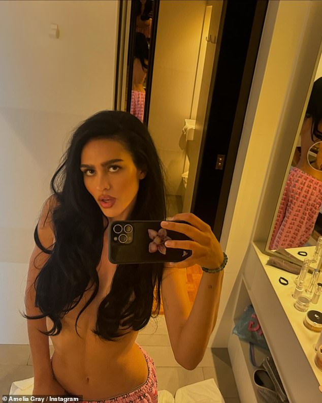 Amelia Gray Hamlin sent her fans into a frenzy this week when she shared a series of sizzling nudes to her Instagram grid