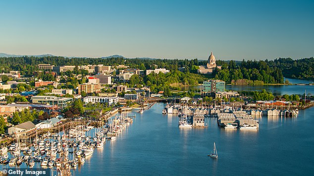 Olympia was the only metropolis in the western US to land a spot in the coveted top 10 (photo: Olympia on a summer evening, looking across downtown towards the capital)