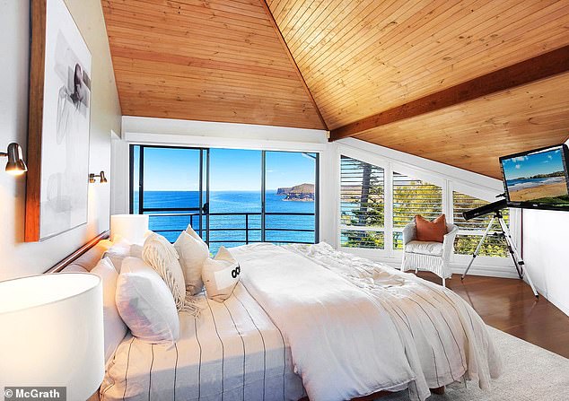 Pictured is one of the five bedrooms in the Prime Minister's house in Copacabana