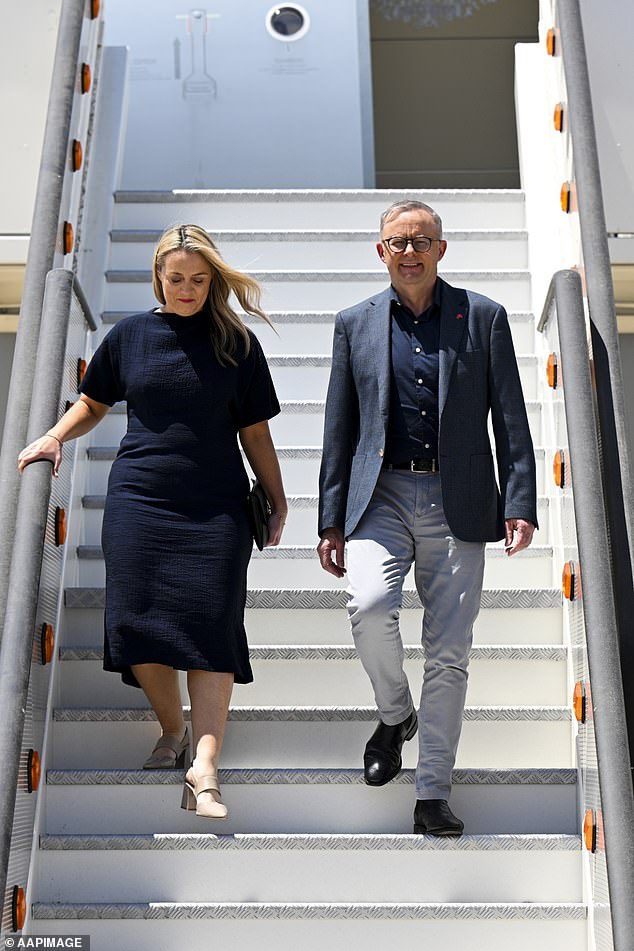 Anthony Albanese's relationship with Qantas is back in the spotlight after it was revealed that his son Nathan and fiancée Jodie Haydon are both 'plus one' members of the exclusive Chairman's Lounge