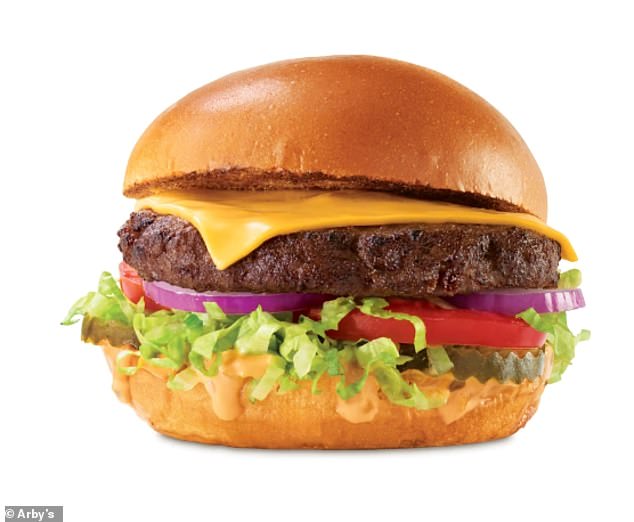 Arby's deluxe burger is one of many now permanently on the menu. It is the first time in 60 years that hamburgers have been on the menu full-time