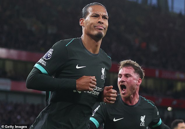 Virgil van Dijk headed home to bring Liverpool level just nine minutes later