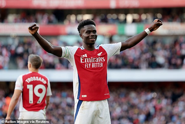 Bukayo Saka's late goal sealed Arsenal's comeback win against Southampton in the Emirates