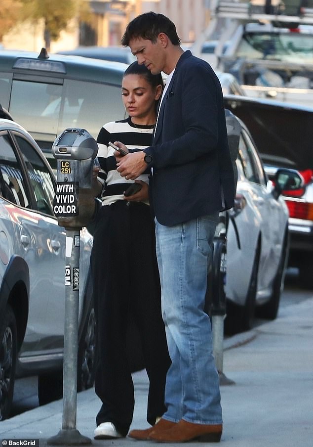 Ashton Kutcher and Mila Kunis enjoy casual dinner on date night while skipping valet in LA