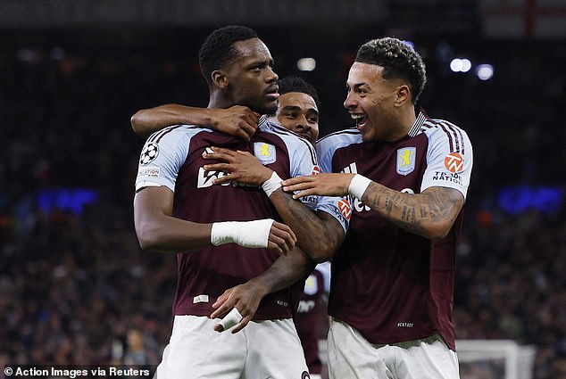 Jhon Duran (left) came off the bench to score the winning goal for Aston Villa on a historic European night