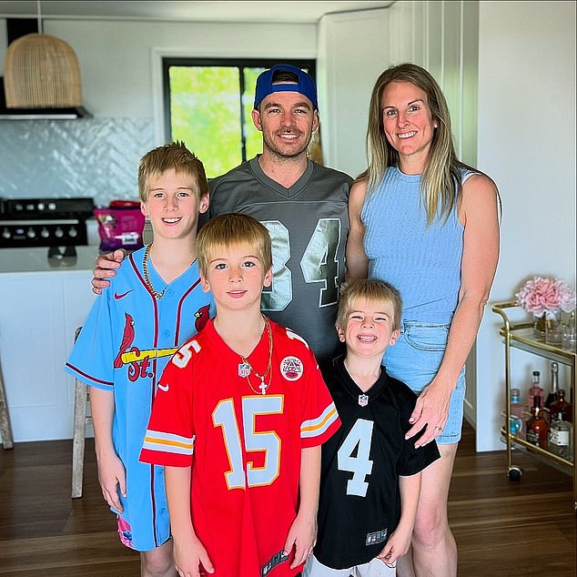 Mummy blogger Sarah Kearns and her husband of 13 years Brad, also known as DadMum online, embarked on the trip of a lifetime earlier this month, traveling across the US without their three sons