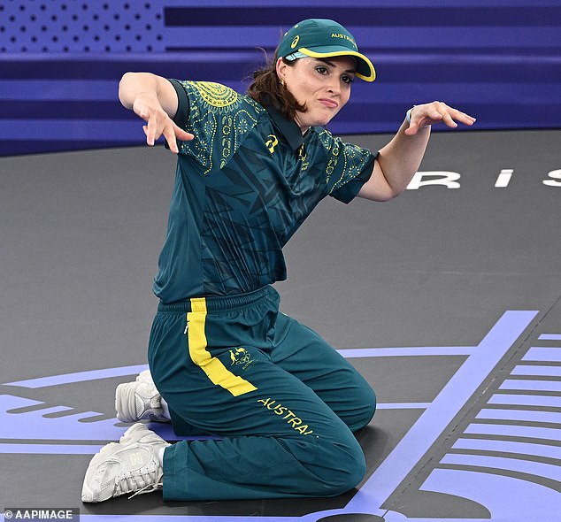 Australian Olympian Rachael Gunn became a source of worldwide ridicule at the Paris Olympics (pictured)