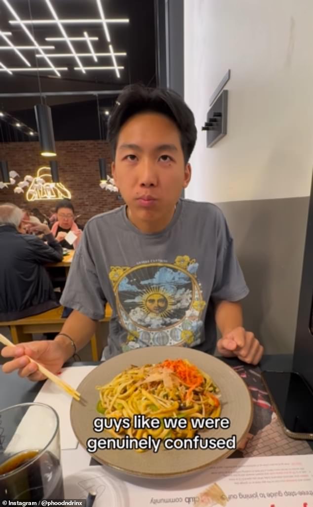 Calvin Chang, originally from Australia but now living in London, decided to have dinner at the Asian restaurant with his friend