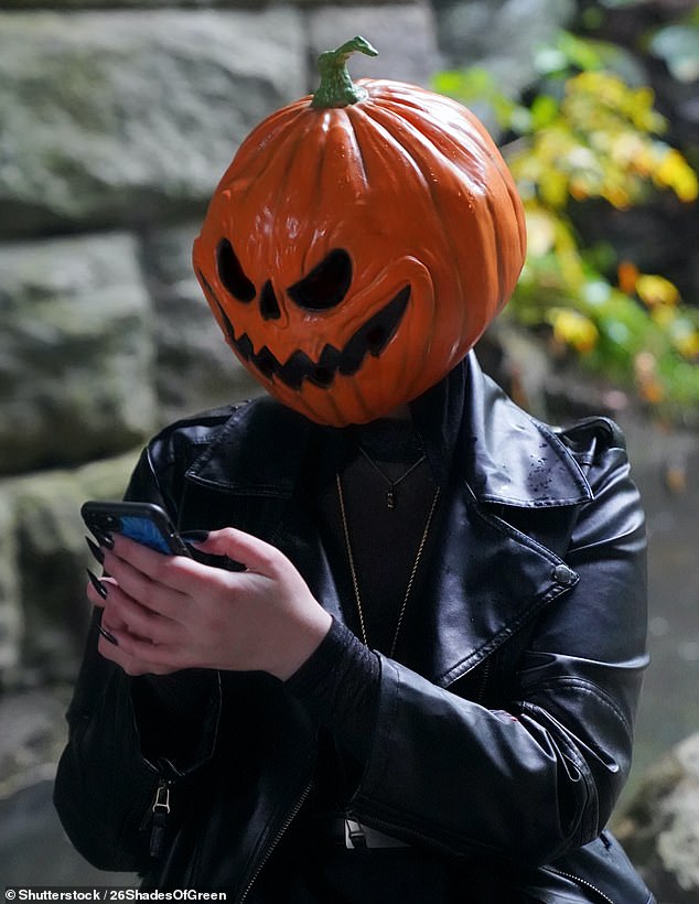 Australians celebrating Halloween have been warned that they could face stiff fines if they drive in a costume that restricts their movement or wear a mask or face covering that restricts their vision (photo of a Halloween costume)