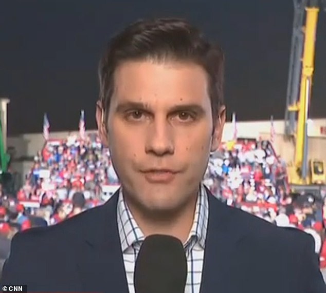 CNN reporter Steve Contorno took on the unenviable task of chronicling Donald Trump's comments about Arnold Palmer's penis on Saturday, speaking at the politician's rally in Latrobe, Pennsylvania.