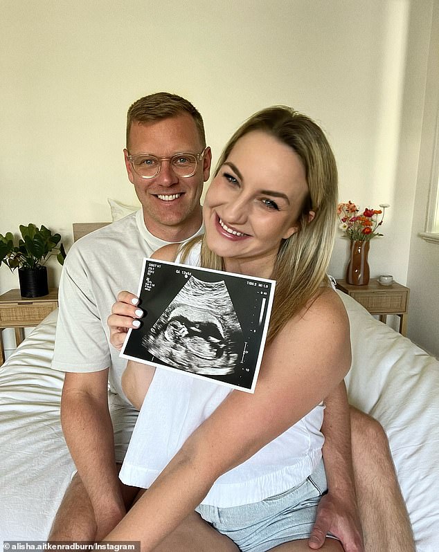 The couple announced in April that they were expecting their first child together and Alisha has been keeping her fans updated ever since