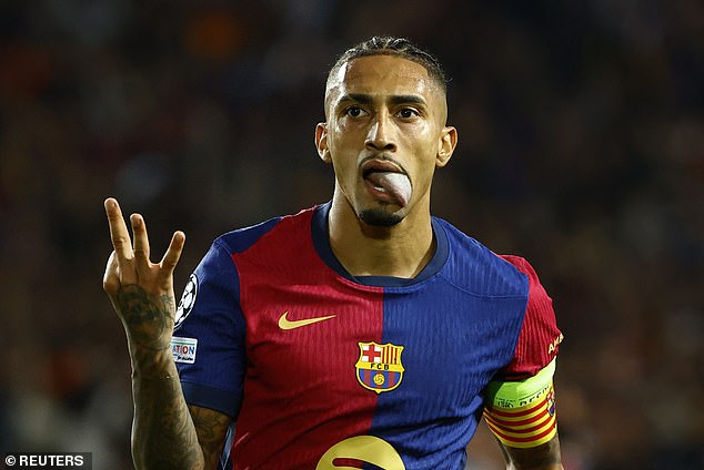 Barcelona captain Raphinha scored a brilliant hat-trick in a 4-1 win against Bayern Munich