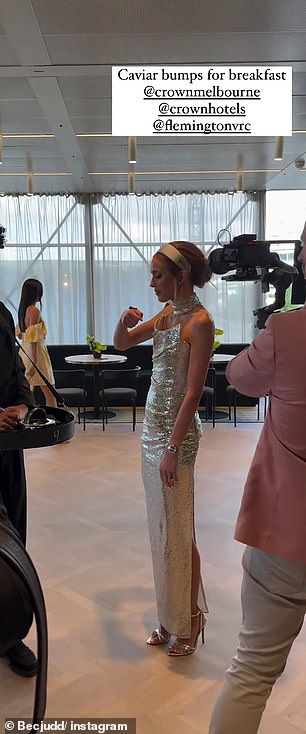 Rebecca Judd made a surprising revelation as she attended a glamorous event ahead of next week's Melbourne Cup