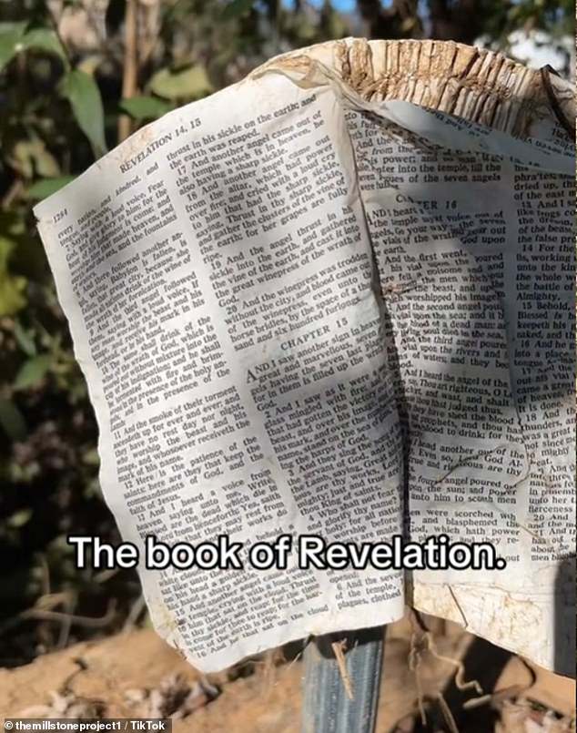 A North Carolina resident discovered that their Bible had survived the flooding of Hurricane Helene and was open to the Book of Revelation