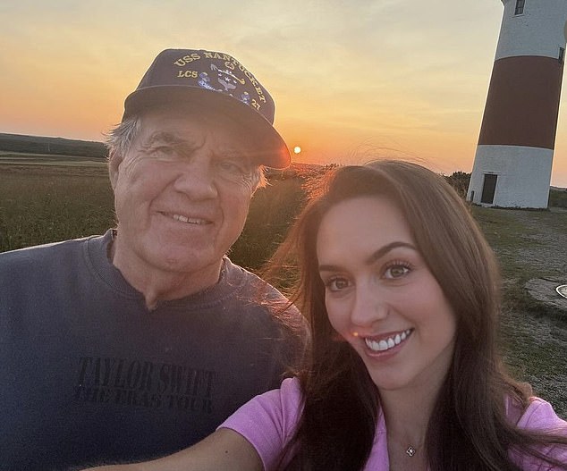 Bill Belichick, 72, pictured wearing a Taylor Swift sweater with his girlfriend, 23