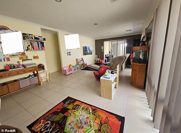 Australians are stunned after a rental property in Perth saw a tenant living in a daycare center (pictured) for $375 a week, sharing the bills with the company