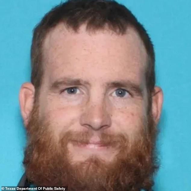 Seth Altman, 33, (pictured) is wanted for allegedly shooting Memphis Police Chief Rex Plant as he and another officer tried to arrest him for attempted burglary Thursday around 11 p.m. in Memphis. Texas residents received a blue alert around 5 a.m.